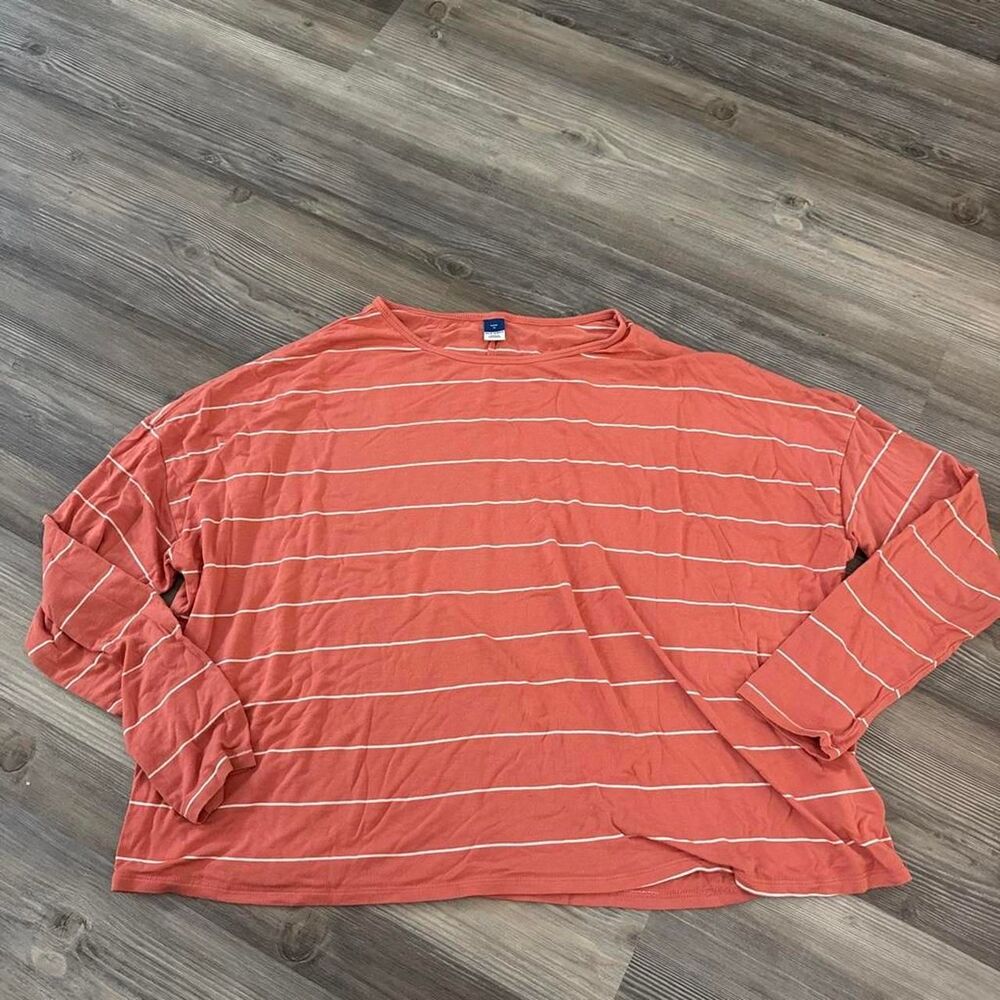 Old-navy Women's Orange and Red Shirt